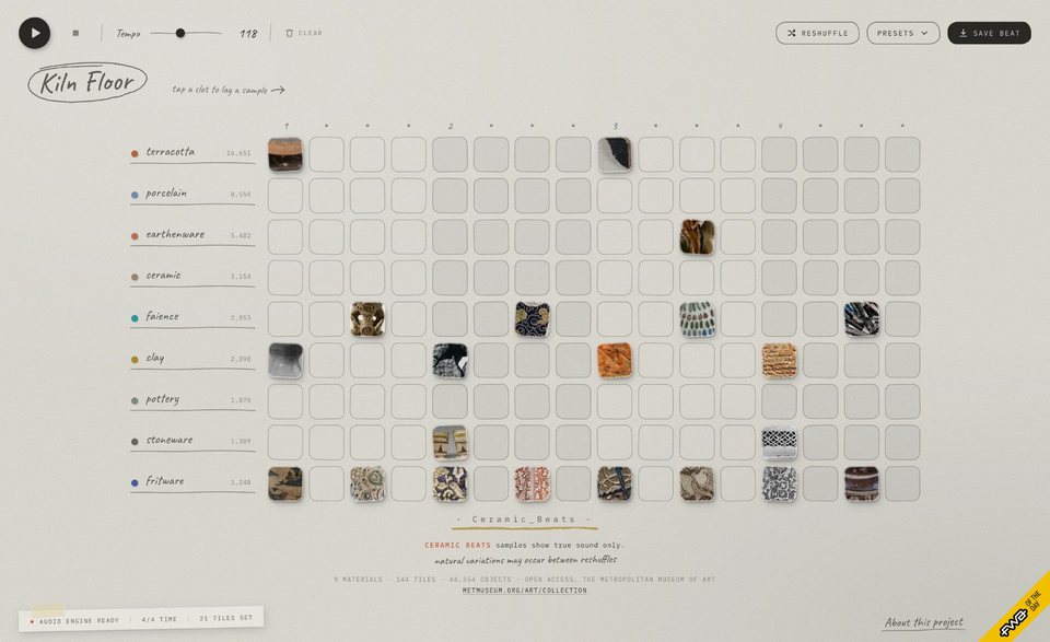 Ceramic Beats: the Kiln Floor step sequencer